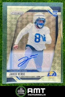 2024 Panini Prizm #341 Jared Verse Auto Gold Vinyl 5/5 Los Angeles Rams RC - Image 1 of 3