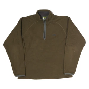 THE NORTH FACE Mens Brown Plain Pullover Jumper Crew Neck Regular M Fleece - Picture 1 of 6