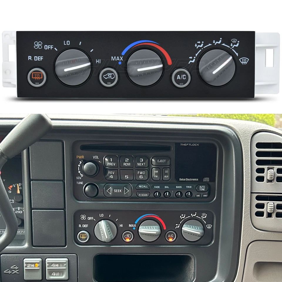 Módulo de control climático de calefacción de aire acondicionado apto para Chevrolet C1500 1996 1997 1998 1999 Foto 1 de 4