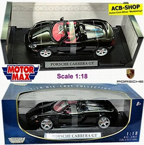 Porsche Carrera GT 2003-06 negro black 1:18 MotorMax 73163 - Imagen 1 de 4