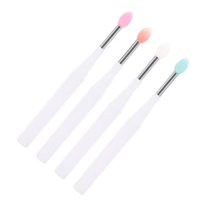 4 Pcs Silicone Lip Brush Women's Makeup Brushes Eyeshadow Applicators - Picture 1 of 12