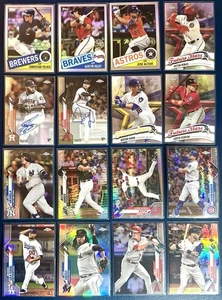 Juego de béisbol Topps 2020 cromado lote de insertos autos paralelos novatos patio - Imagen 1 de 5