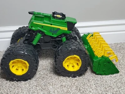 TOMY Monster Treads 18 in John Deere Super Scale Combine Light Sound Tractor Toy - Image 1 of 4