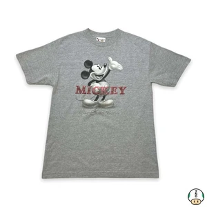 Vintage Mickey Mouse T-Shirt Herren mittelgrau Disney World Grafik 90s Tee - Bild 1 von 5