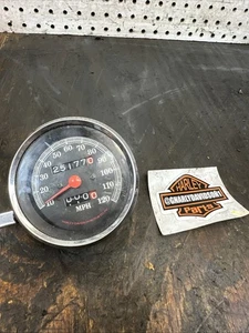 Harley speedometer Sportster FXR gauge Mechanical Speedo Mph Used (#495) - Picture 1 of 12