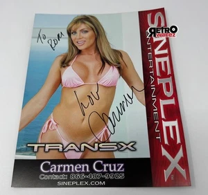 Carmen Cruz - Foto promocional firmada 7,75x10” AVN película estrella adulta actriz película - Imagen 1 de 2