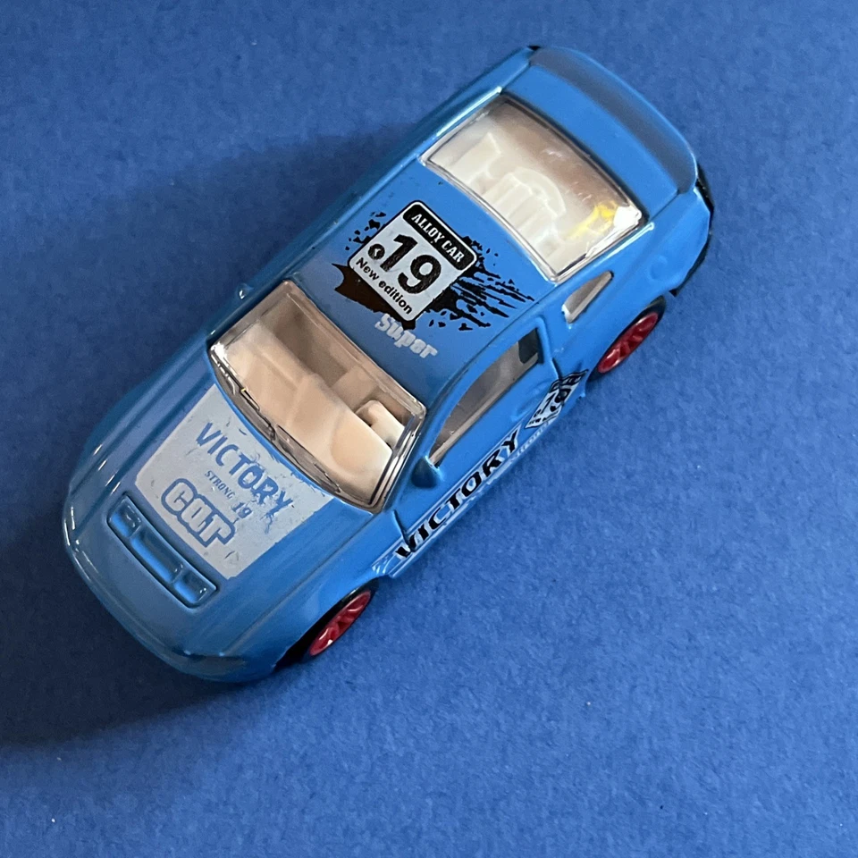 MACCHININA AUTO MODELLINO - 7 X 3 CM - ALLOY CAR N. 19 CELESTE VICTORY STRONG  - Immagine 1 di 4