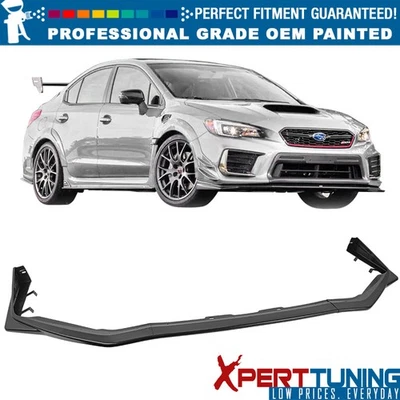 Fits 2015-2021 Subaru WRX STI Style 3PCS Front Bumper Lip ABS - Painted Color Foto 1 de 4