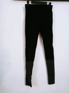 Leggings acanalados bajo el tobillo Lululemon Wunder en negro/gris talla 6 longitud completa - Imagen 1 de 2