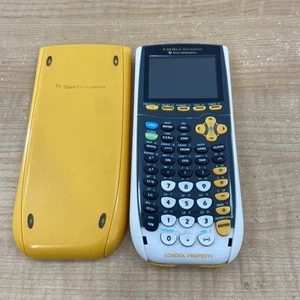 TEXAS INSTRUMENTS graphischer Taschenrechner TI 84 Plus C Silver Edition gelbes Etui - Bild 1 von 3