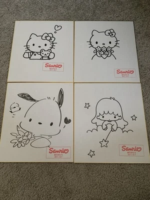 2011 Sanrio Puroland artista boceto dibujo Hello Kitty Pochacco Little Twin Star Foto 1 de 2