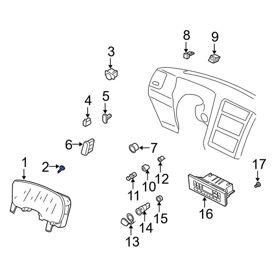 For Lincoln Navigator 2003-2006 Lincoln F8RZ13B765BA Instrument Panel Light Bulb Foto 1 de 1