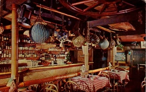 POSTAL "LA BARAJA" ORIGINAL TRADER VICS OAKLAND CALIFORNIA - Imagen 1 de 2