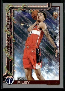 2025-26 Topps Holiday Will Riley #H181 Glitter Holiday RC Washington Wizards - Bild 1 von 2