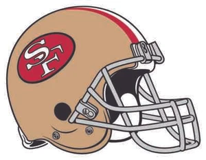 CASCO SAN FRANCISCO 49ERS Calcomanía / Pegatina de Vinilo ** 5 Tallas ** - Imagen 1 de 1