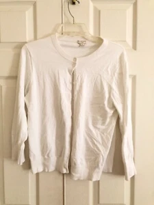J. Crew Gr. XL The Clare Strickjacke 100% Baumwolle Pullover Oberteil Damen stilvoll - Bild 1 von 10