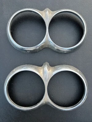 1958-62 Chevrolet Corvette OEM Headlamp Bezels - Image 1 of 2