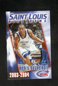St Louis Billikens--2003-04 Basketball Pocket Spielplan--Budweiser/US Bank - Bild 1 von 2