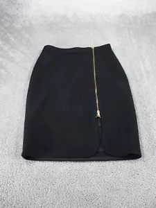 J. Crew Pencil Skirt Womens 6 Petite Teal Black Wool Zip Front - Picture 1 of 8
