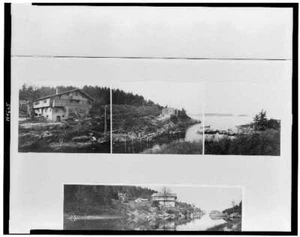 Chalet mit Blick nach Nordosten, Little Good Harbor, Maine, ME, um 1912, F. Holland Day - Bild 1 von 1