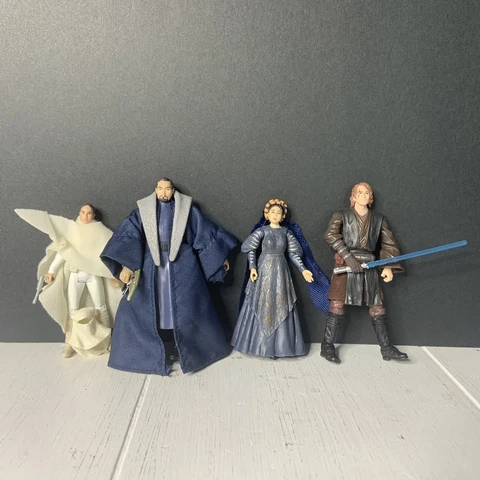 Star Wars Series Hasbro 4 Figure Lot Bail Breha Organa Padme Anakin Vader LOOK Cover