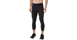 Reebok Men's Printed 3/4 Length Compression Tights White & Caviar Sm MMA17502 J - Picture 1 of 9