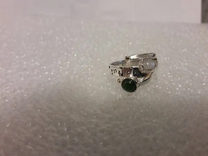 Ernestos Extraterrestial Sterling Silber Ring Gr.7 Goldakzente. - Bild 1 von 6