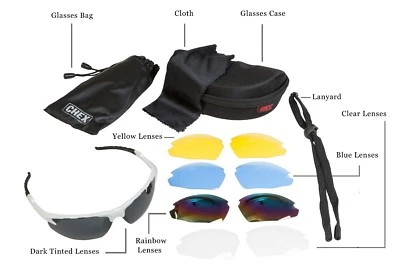 Gafas de sol deportivas de caza CHEX Ace 5 lentes de plástico intercambiables Foto 1 de 3