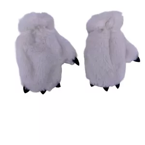 Mitones Blanco Difuso Pata Garras Forrados Unisex Niños Pequeños Deseos Mascotas Invierno - Imagen 1 de 7