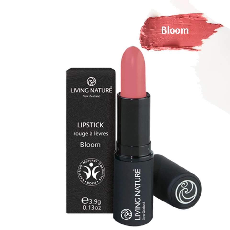 Lápiz labial natural orgánico Living Nature 10 flores 4 g color de larga duración Foto 1 de 1