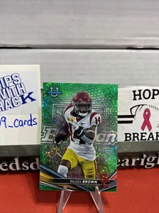 Raleek Brown 2022 Bowman's Best University Green Mini Diamonds Refractor 64/99 - Picture 1 of 2