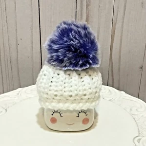 Marshmallow Becher Hut - weiß und blau - Becher nicht enthalten - Bild 1 von 1
