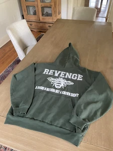 Sudadera con Capucha Revenge X Juice WRLD Bee Friend Verde Talla Grande - Imagen 1 de 2