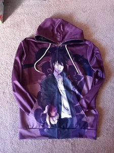 My Hero Academia Dhabi Shattering Effekt dunkelvioletter Hoodie Größe L - Bild 1 von 4