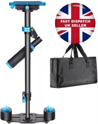 Neewer 60CM Kohlefaser Hand Stabilisator Schraube 1/4 3/8 Zoll Schnellspanner stabil - Bild 1 von 4