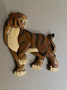 Handmade Wooden Tiger figure. 8”H X6.5”W X.05”D - Picture 1 of 3