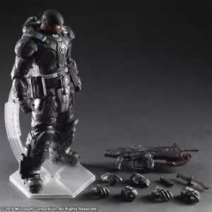 Play Arts Kai Game Gears of Wars Marcus Fenix PVC Action Figure Toy Gift Boxed - Picture 1 of 14