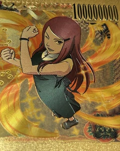 Billete de oro japonés Kushina Uzumaki marcador de colección anime Naruto mamá - Imagen 1 de 3