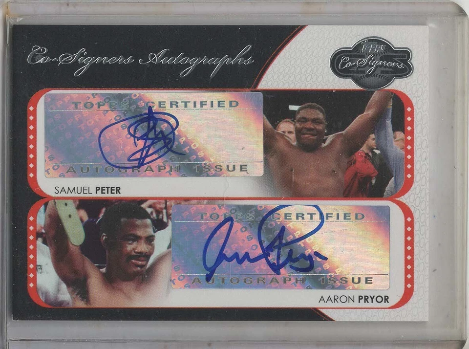2008 Topps Co-Signers Co-Signers Auto Samuel Peter Aaron Pryor #CS-PP Auto's - Image 1 of 1