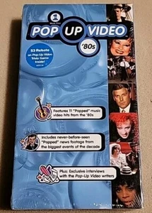 NEW VH1 Pop Up Video: The 80s (VHS, 1999) Duran Duran Poison Night Ranger SEALED - Picture 1 of 6