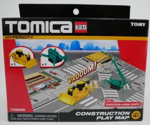 Tomy Tomica Hypercity Japanese Crane & Bulldozer - Construction Play Map #70505 - Picture 1 of 12