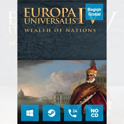 Europa Universalis IV 4 Wealth of Nations DLC PC Game Steam Key Region Free - Image 1 of 4