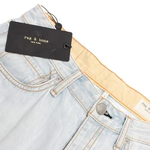 Rag & Bone Neu mit Etikett High Rise Straight Jeans Größe 30 US Alex in Blau Baumwolle Denim - Bild 1 von 16