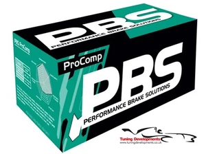 Pastillas de freno delanteras PBS ProComp S1 para Renault Megane RS MK3-4 250 265 275 280 300 - Imagen 1 de 4