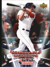 2007 Red Sox Upper Deck World Series Champions Baseball Card Pick (Inserts)