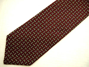 Brooks Brothers Makers Herren-Krawatte burgunderrot grün beige geometrisch 58 - Bild 1 von 4