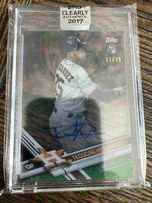Teoscar Hernandez 2017 Topps clearly authentic 99 auto - Image 1 of 2