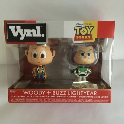 Funko Disney Toy Story Vynl Woody and Buzz Lightyear Vinyl Collectibles NEW - Image 1 of 4