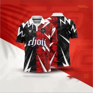 Jersey Collar 3D Choii Red Bear Edition Design Sublimation T-shirt 2023 - Picture 1 of 2
