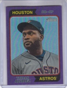 YORDAN ALVAREZ 2023 TOPPS HERITAGE PURPLE CHROME #304 HOUSTON ASTROS - Picture 1 of 1